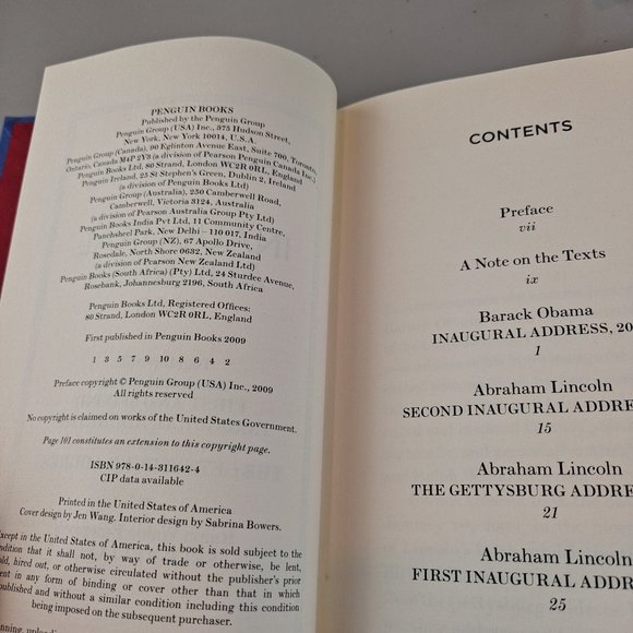 Barack Obama, Abrahma Lincoln 1st & 2nd Inaugural Address, Gettysburg Address + - Picture 4 of 4
